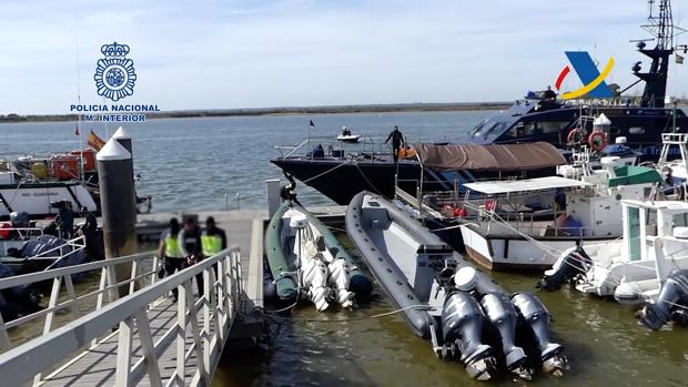 Desarticulada una red de narcotransportistas de hachís que introducían la droga por Punta Umbría