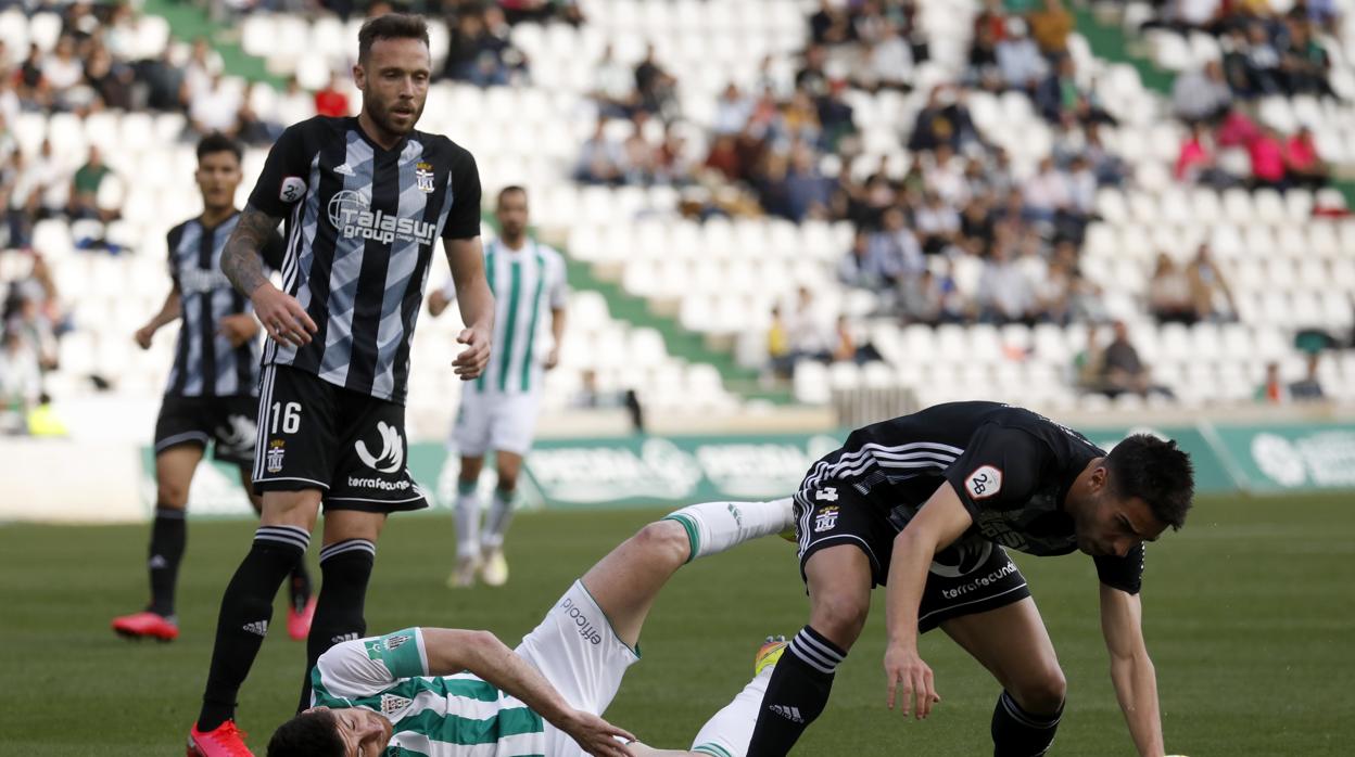 Javi Flores, en el partido ante el Cartagena