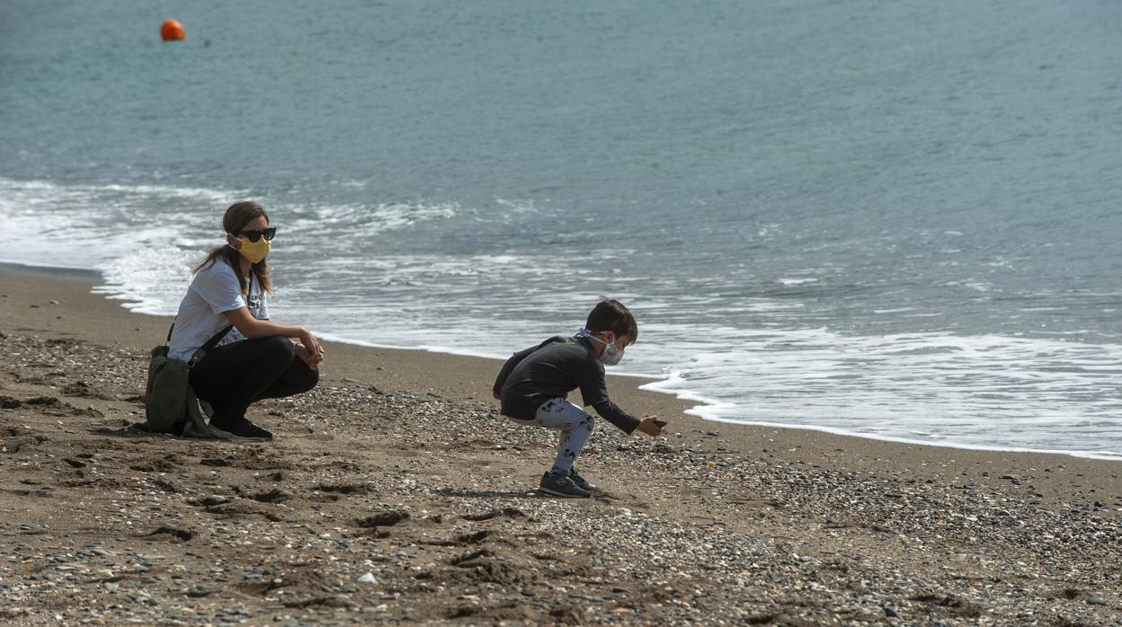 Los pequeños ocuparon las playas con juegos este domingo en la Costa del Sol