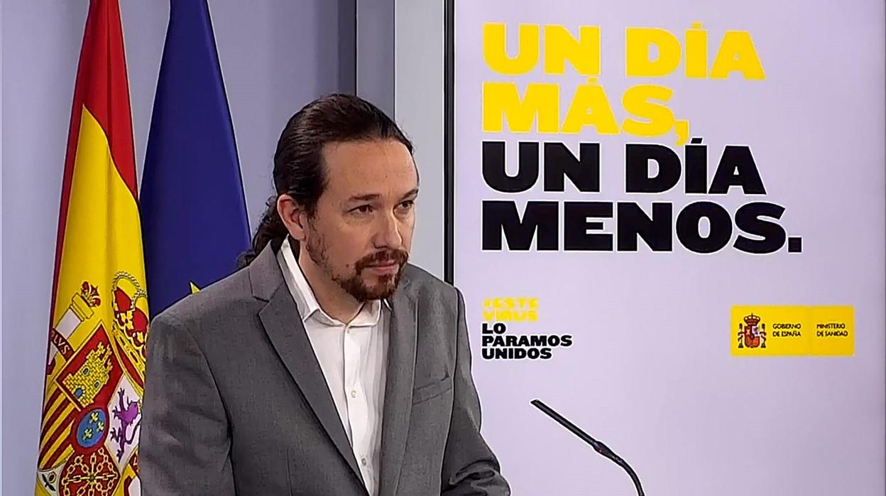 El vicepresidente segundo del gobierno, Pablo Iglesias