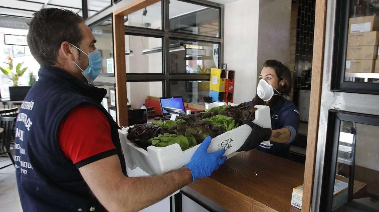 Un restaurante sirve comida para llevar