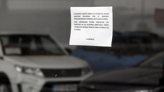 La epidemia hunde las ventas de coches nuevos en Córdoba un 98% en el mes de abril