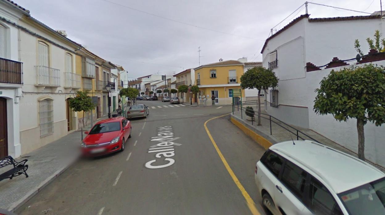 Calle de Las Navas del Selpillar donde se produjo el suceso