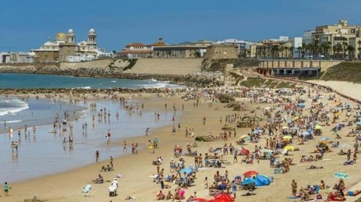 Playa de Cádiz, en una imagen de archivo