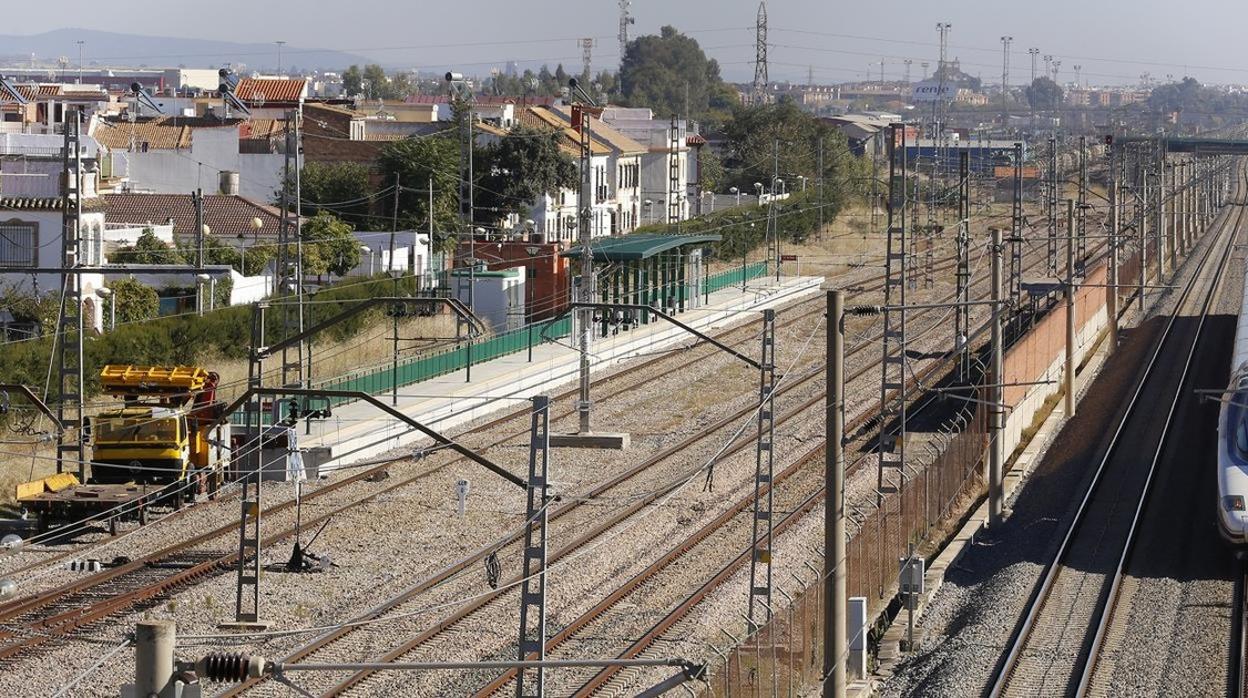 Vías de tren de acceso a Córdoba