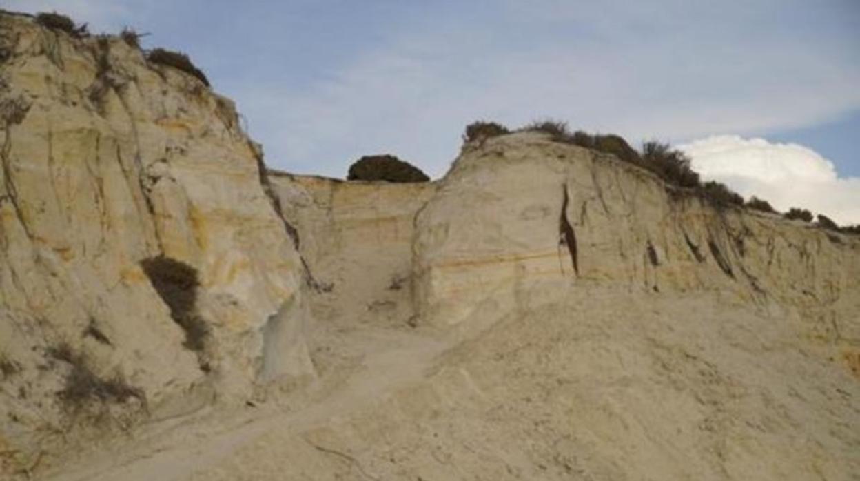 Zona donde se hizo la bajada a la playa