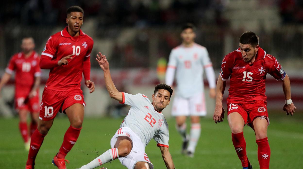 Imagen de un partido de la selección de Malta