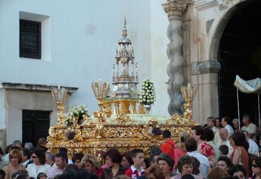 Imagen de archivo de la procesión del Corpus en Cabra