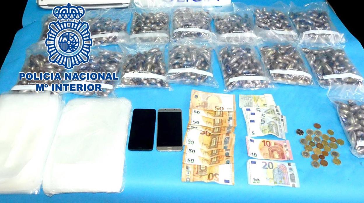 Droga intervenida por la Policía