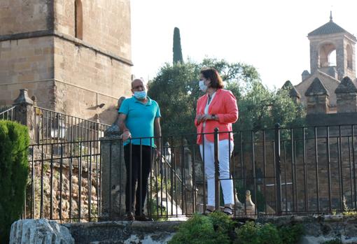 La teniente de alcalde de Cultura, Blanca Torrent, en su visita al Alcázar