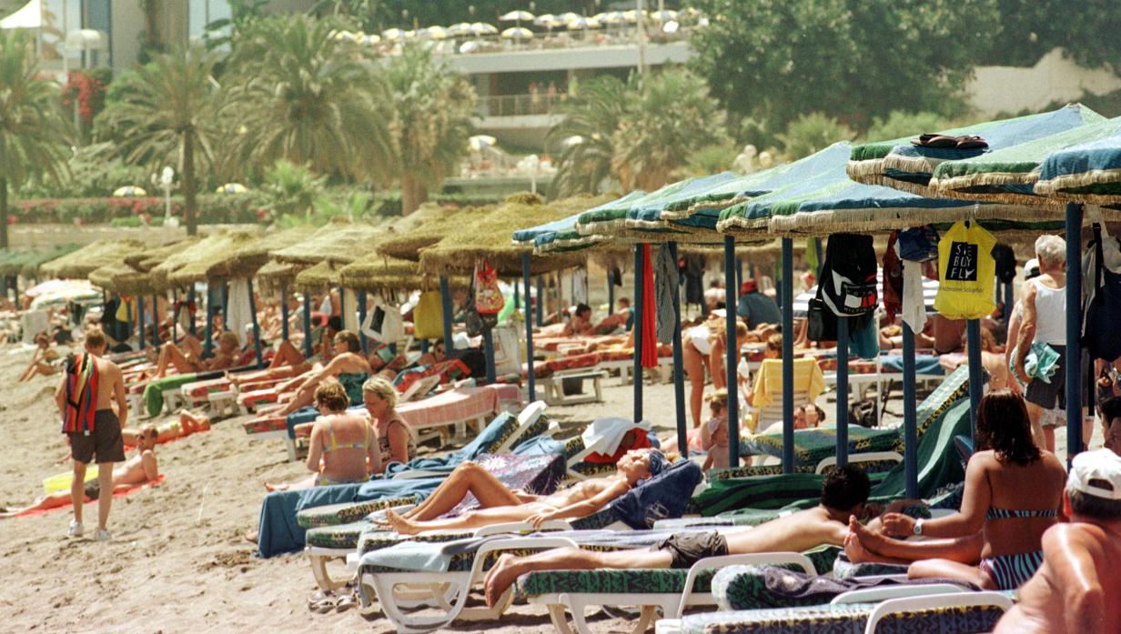 Una playa de Benalmádena