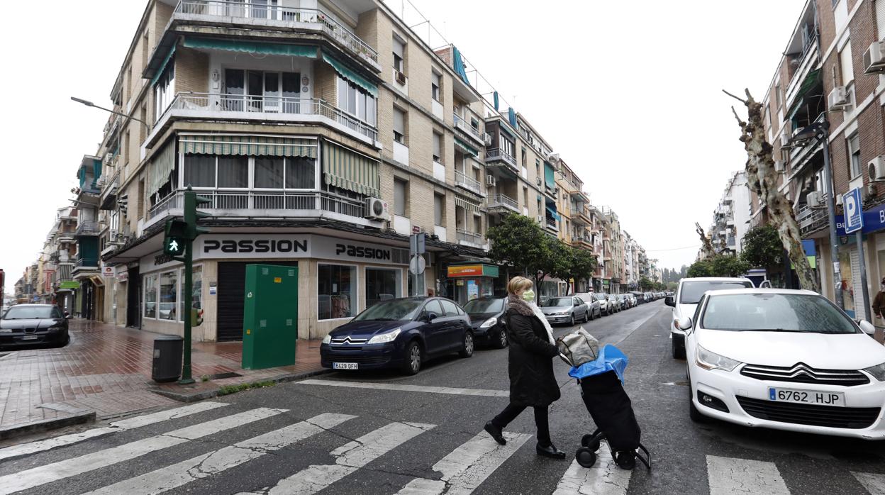 Paso de cebra en la avenida de la Viñuela de Córdoba