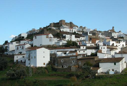 Vista del pueblo de Aroche