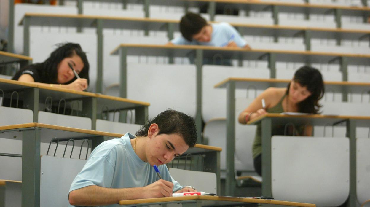 Estudiantes en el Campus de Rabanales