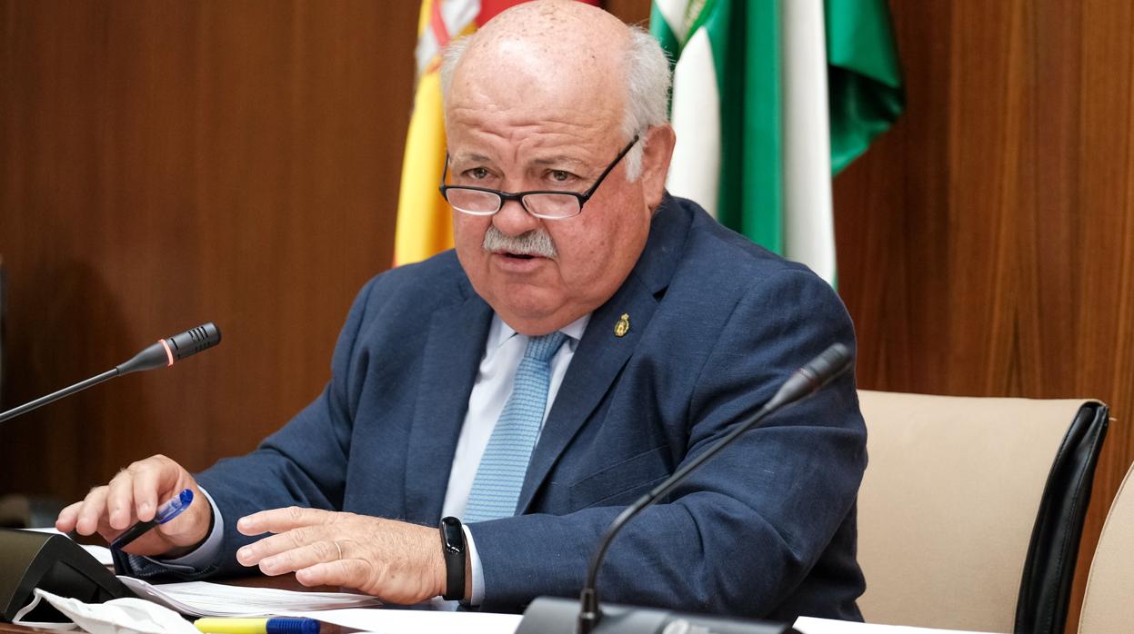 Jesús Aguirre durante su comparecencia en el Parlamento