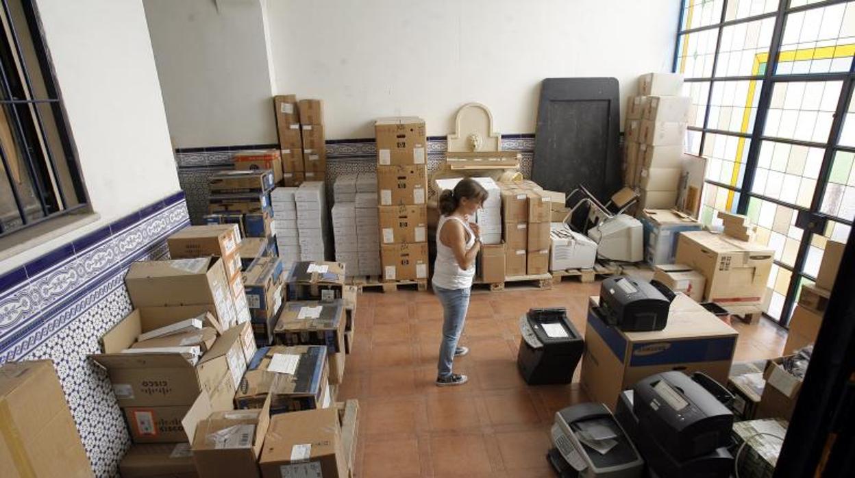 Interior de las dependencias municipales en Gran Capitán, en una imagen de archivo