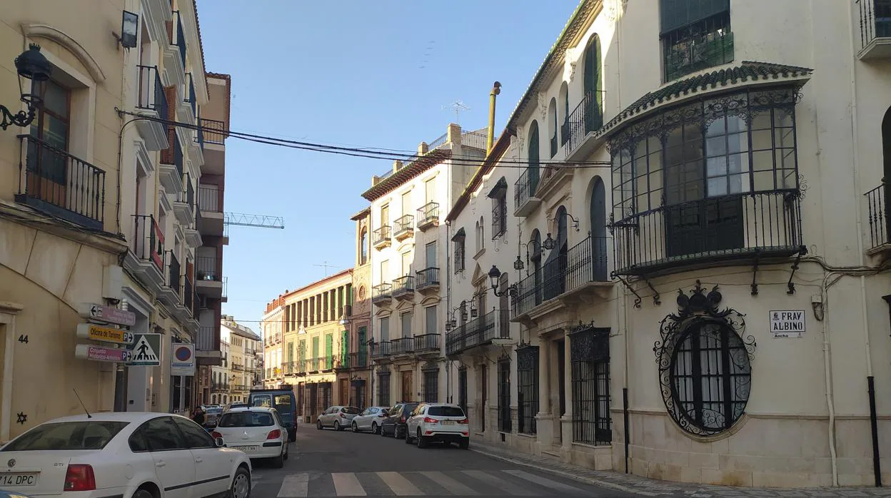 Una de las calles que conforman el centro histórico de Priego de Córdoba