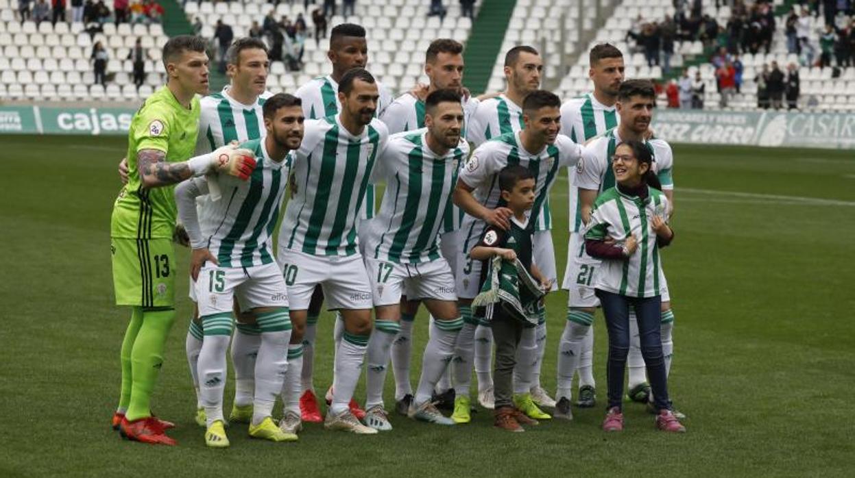 Último once del Córdoba CF la pasada temporada