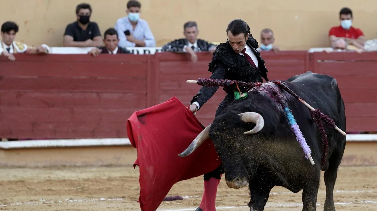 Finito de Córdoba torea el primero de su lote en Ávila con la muleta