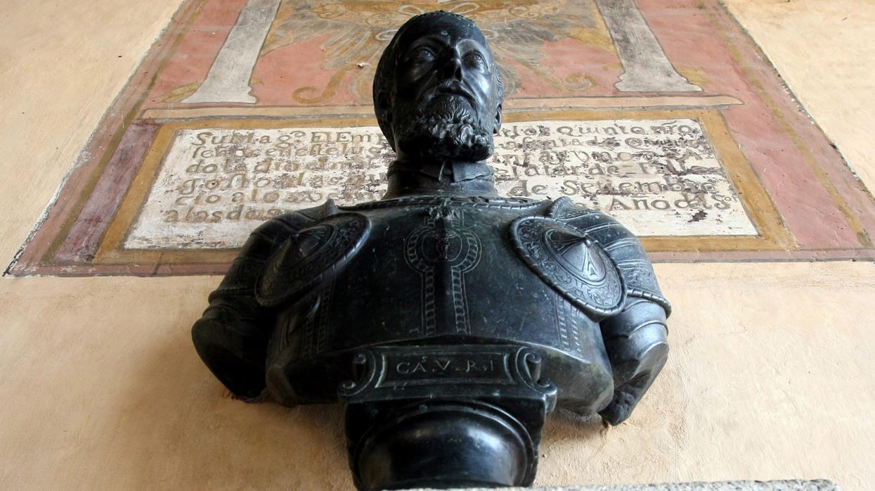 Busto de Carlos V en el monasterio de Yuste, donde se retiró