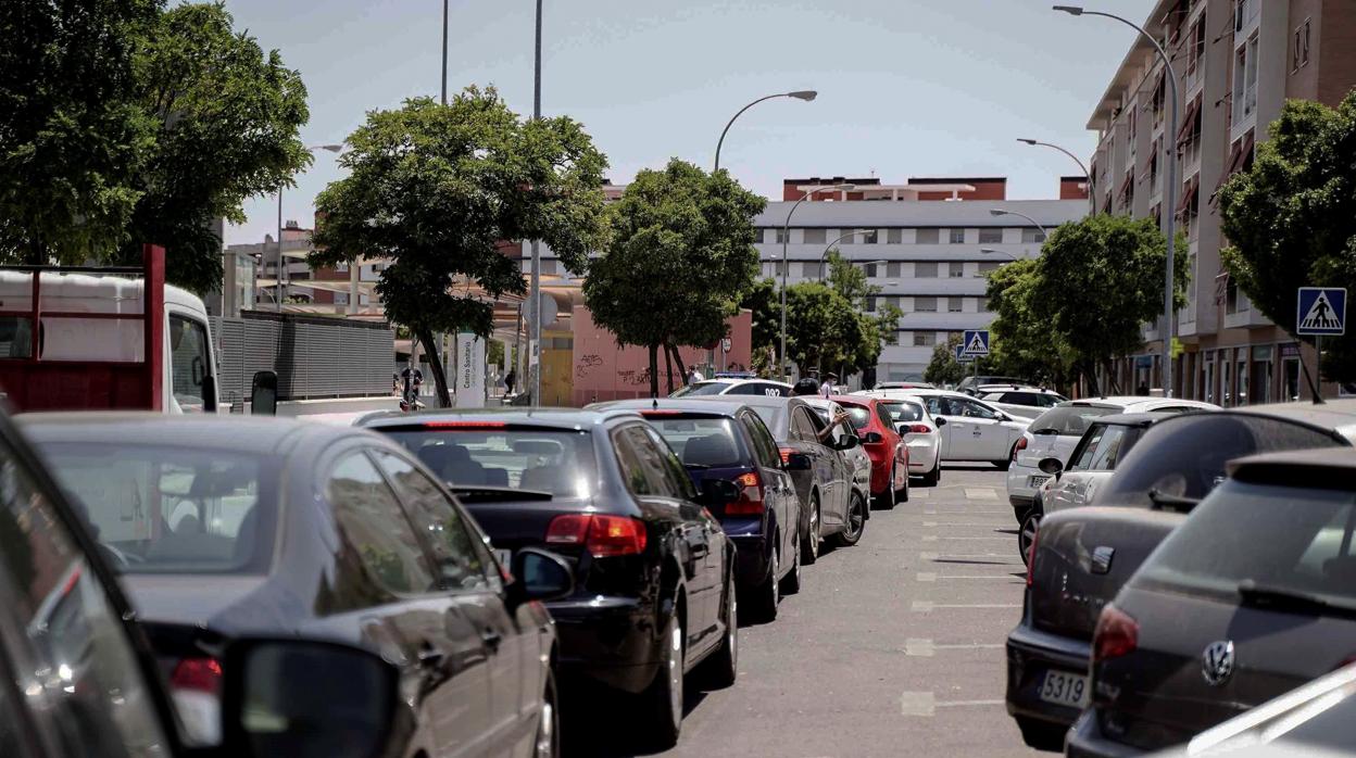 Colas de coches para hacerse el test