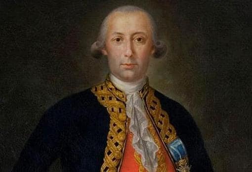 Bernardo de Gálvez en un retrato instalado en el Capitolio