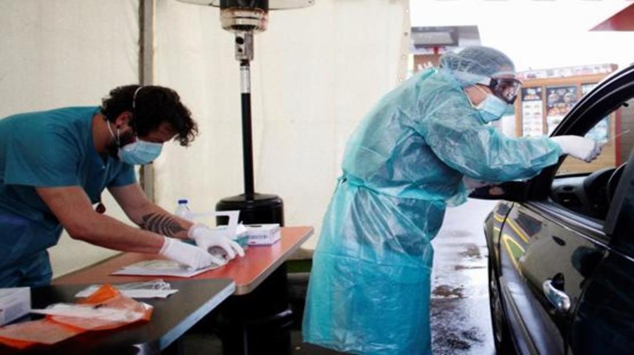 Pruebas de coronavirus en Jerez