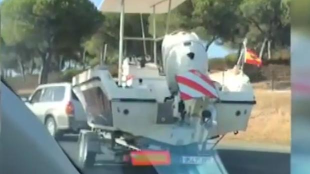 Intervenida una lancha recreativa en Cartaya con 1.000 kilos de hachís en un doble fondo