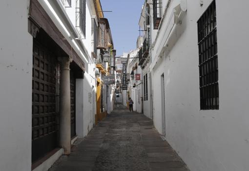 Una calle de la judería, desolada, tras el estado de alarma