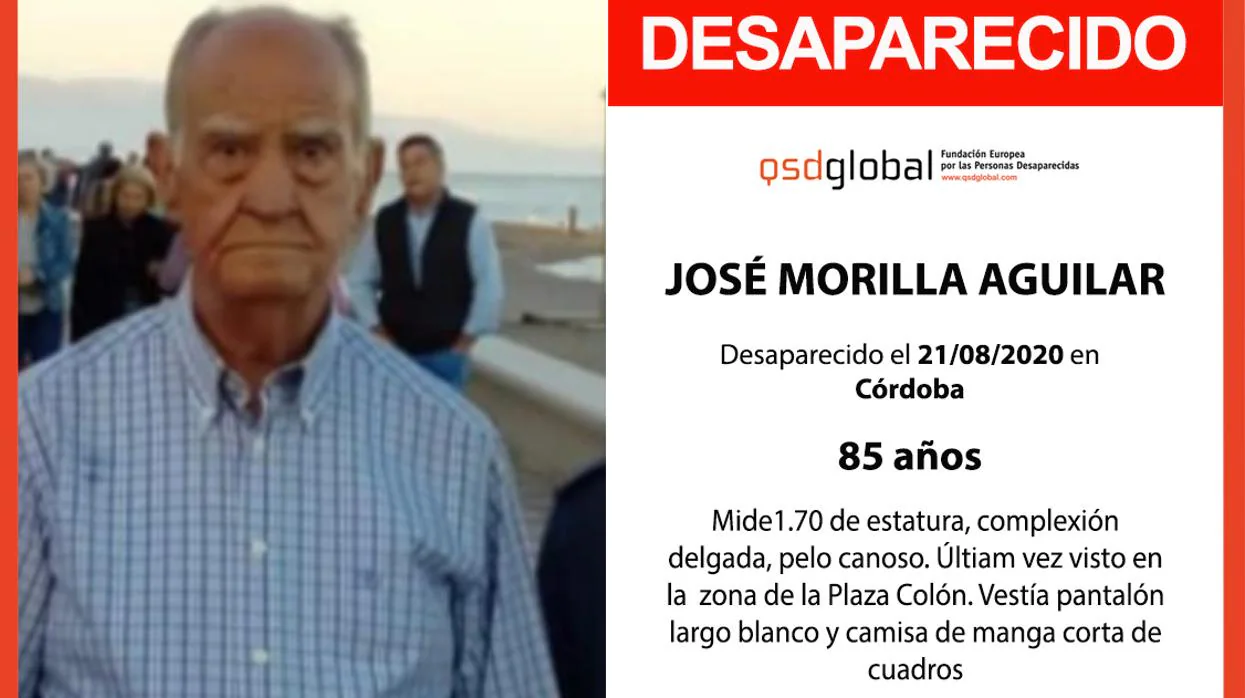 La Policía busca a un hombre de 85 años que ha desaparecido este viernes en Córdoba