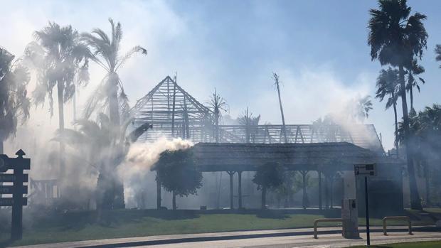 Un electrodoméstico en una cabaña con un enganche ilegal provocó el incendio de Estepona