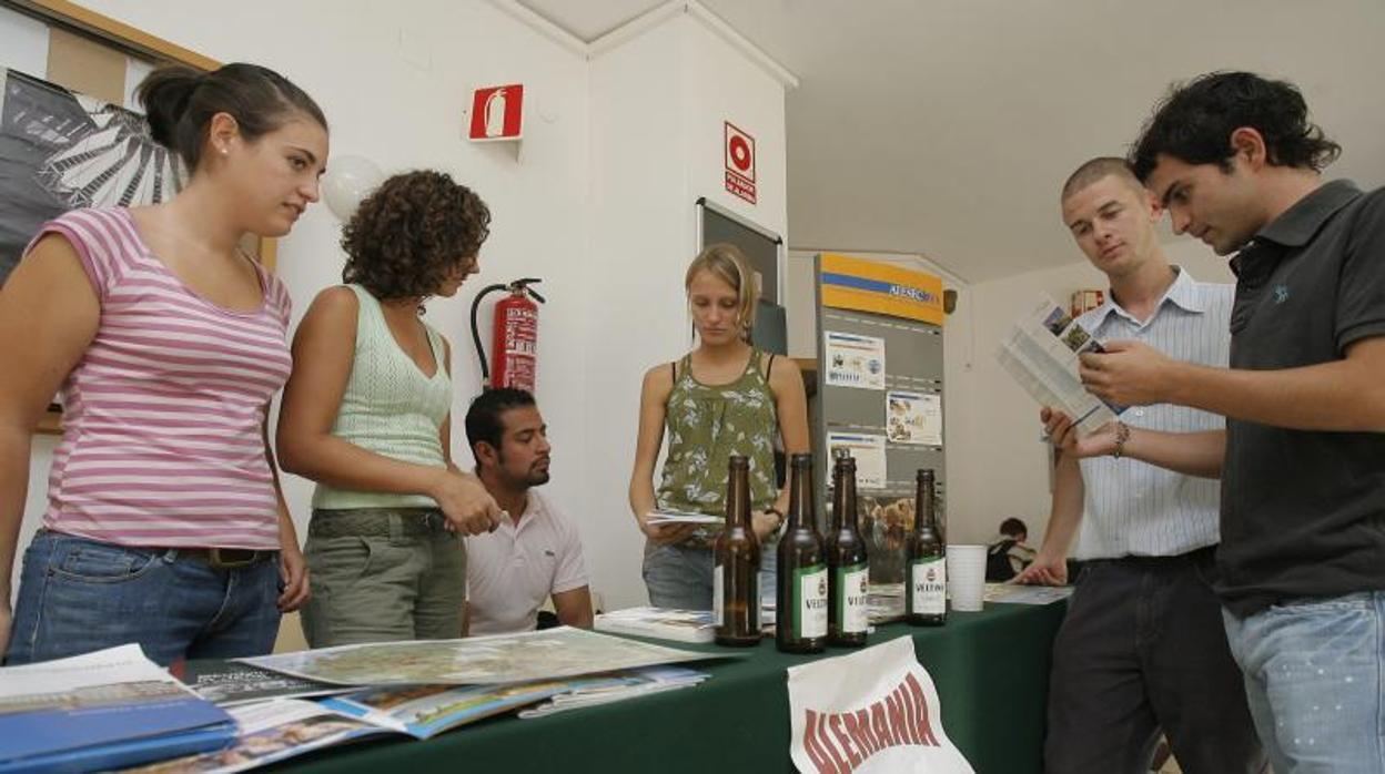 Alumnos de Erasmus en Córdoba, en una imagen de archivo