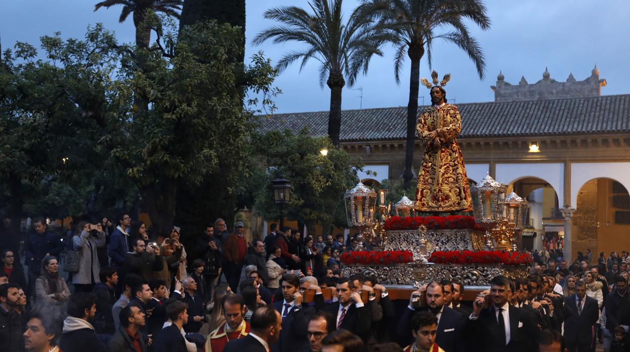 El Señor de la Sentencia, en el Vía Crucis de las cofradías de Córdoba en 2020