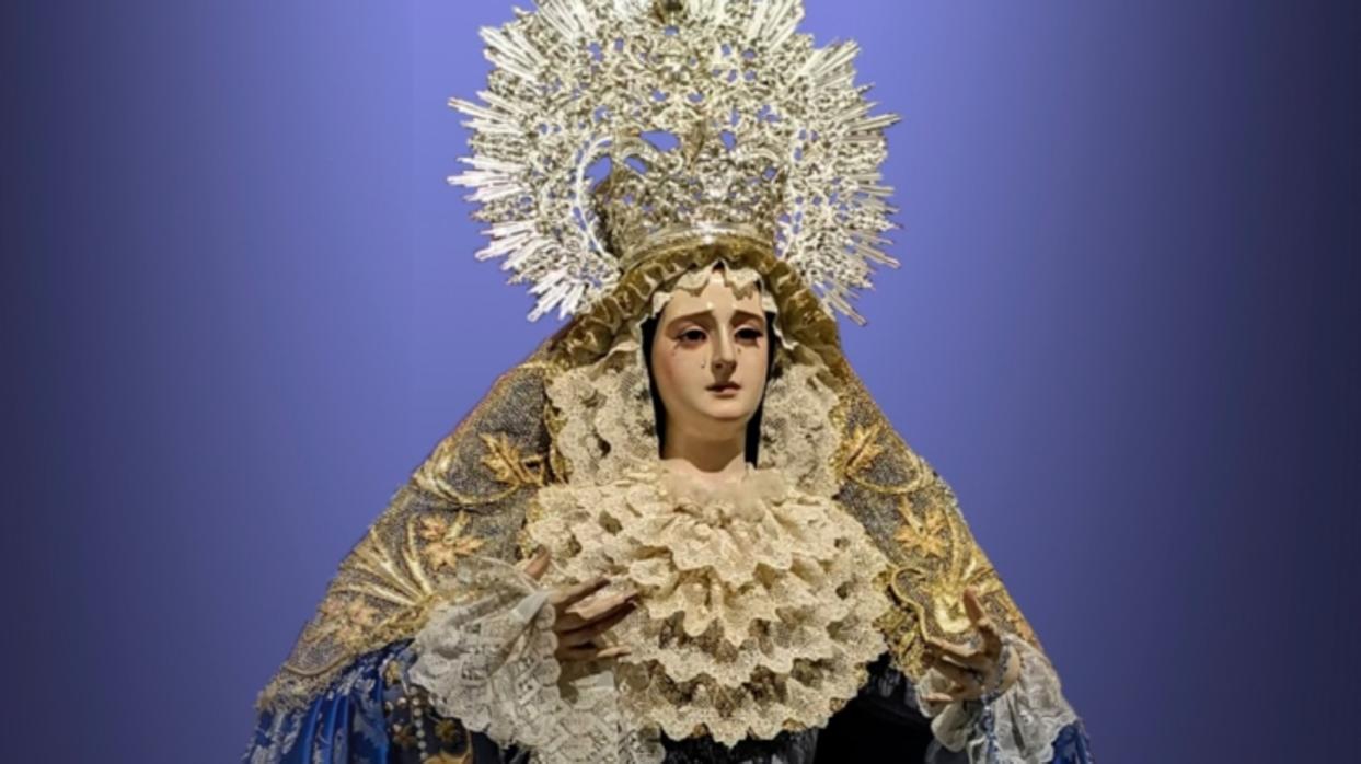 La Virgen del Rayo de la hermandad del Descendimiento