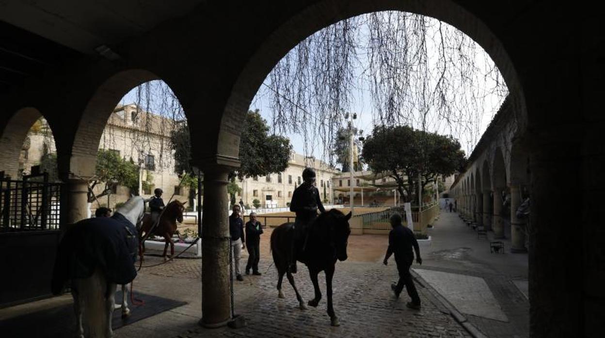 Un acto en Caballerizas Reales en febrero de este año