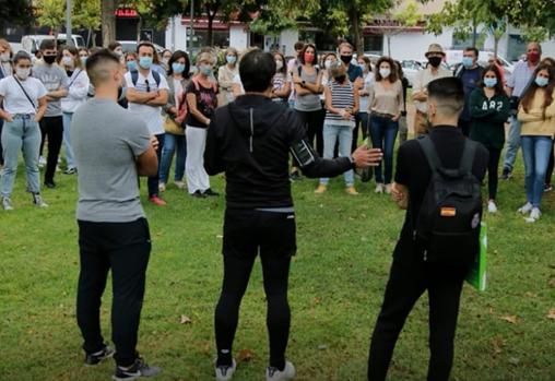 Voluntarios rastreando comercios este fin de semana en Córdoba