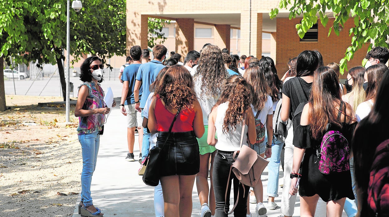 Un instituto de Córdoba en la vuelta a clases