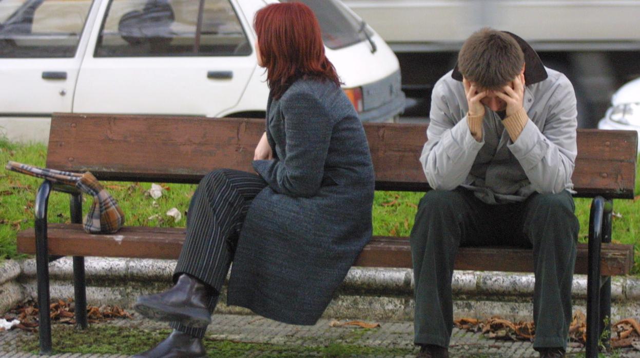 Una pareja en plena discusión