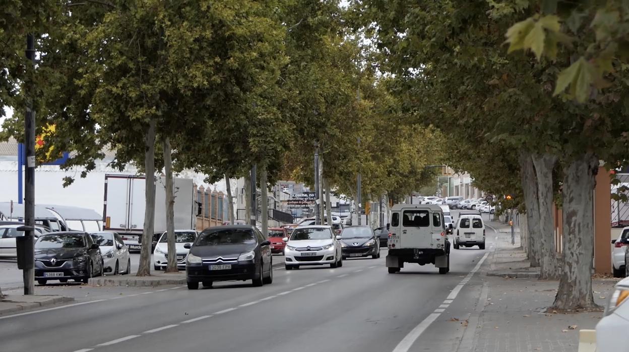 Tramo urbano de la A-331 en Lucena