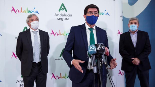 El vicepresidente andaluz apoya al Gobierno de Sánchez en el estado de alarma en Madrid