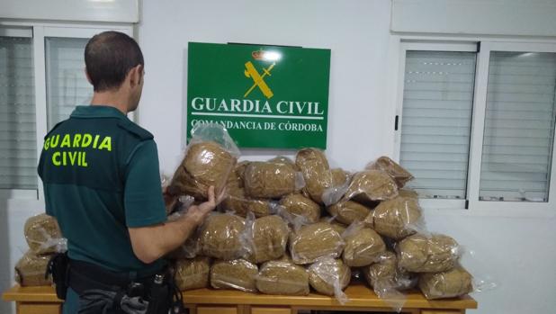 La Guardia Civil interviene más de 82 kilos de picadura de tabaco en un control de carretera en Lucena