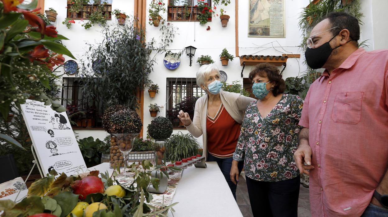 Visitantes en un Patio durante la pasada semana