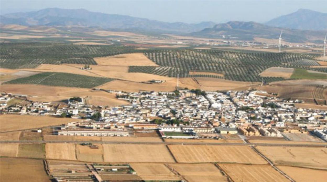 Vista aérea de Sierra de Yeguas (Málaga)