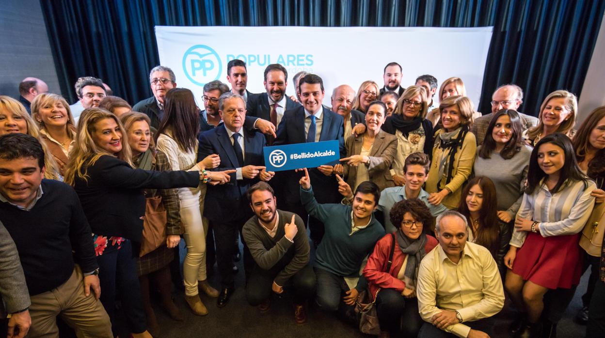 Primer acto de campaña del alcalde como candidato