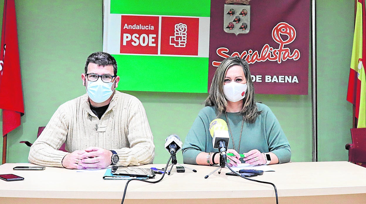 La secretaria de la agrupación local del PSOE de Baena, María Jesús Serrano