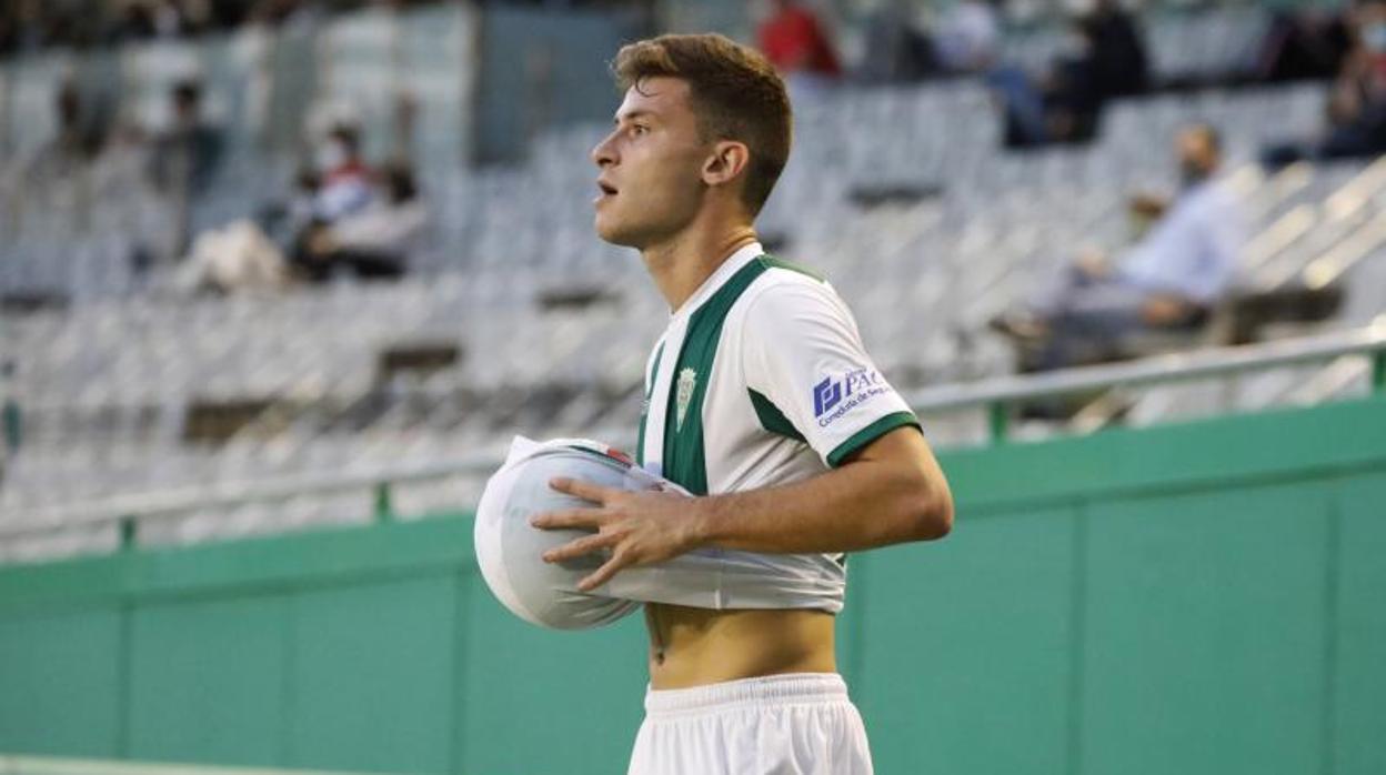 Berto Espeso, en el partido ante el UCAM