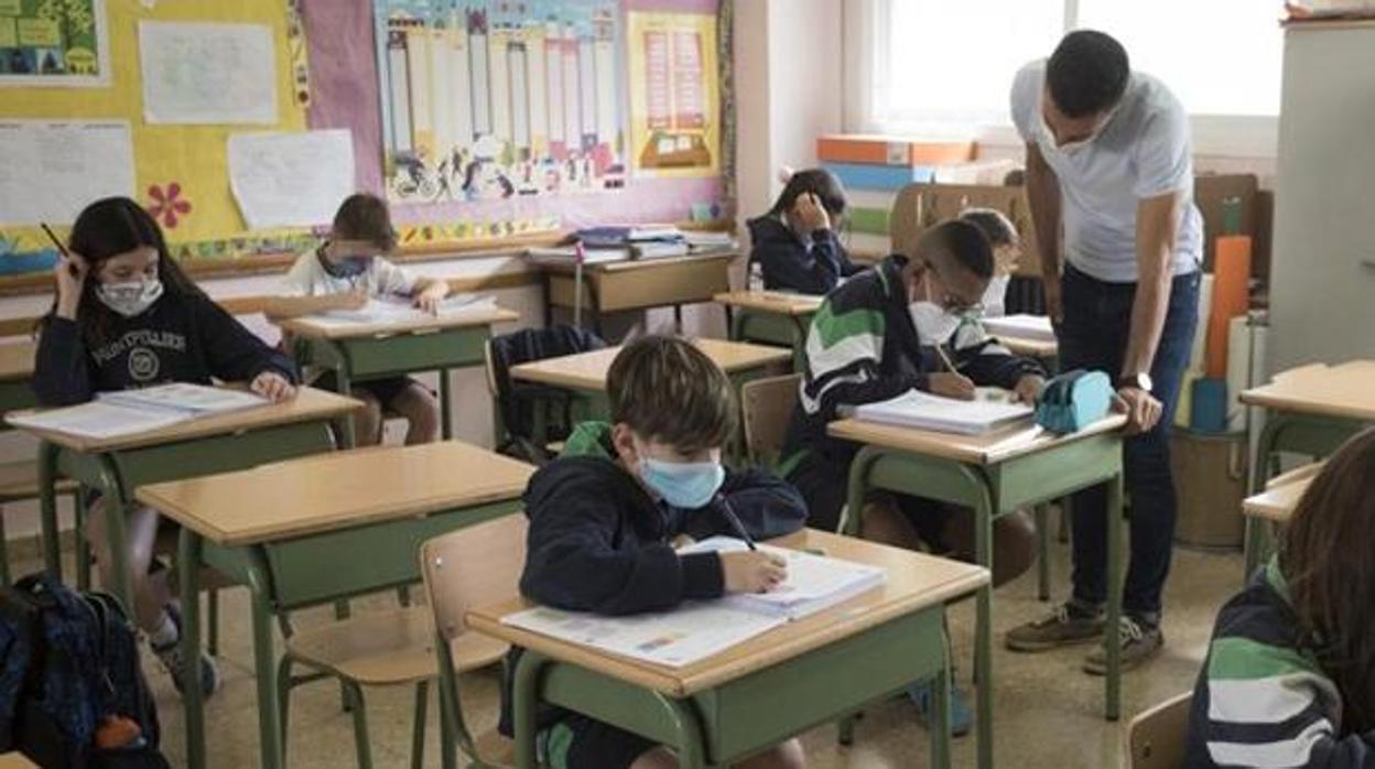 Clase de un colegio concertado de Córdoba