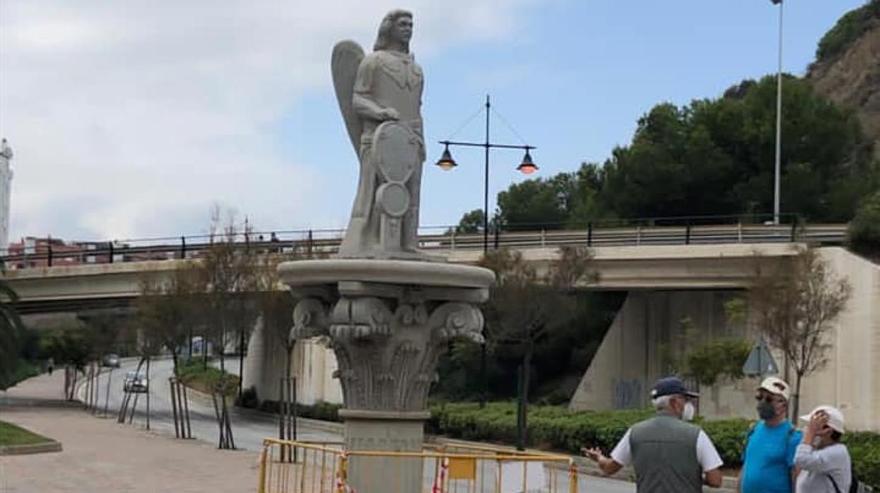 Emplazamiento actual de la imagen de San Rafael en Fuengirola