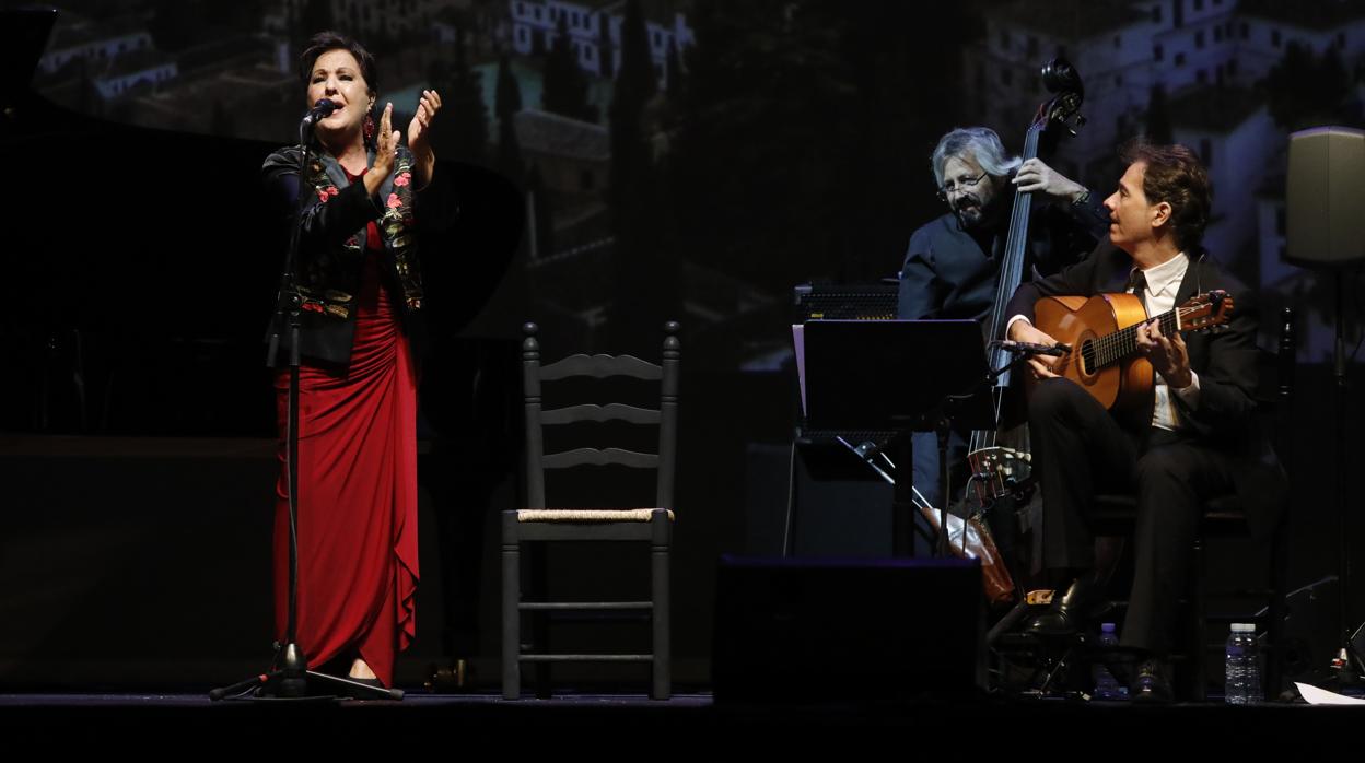 La cantaora Carmen Linares, en un concierto ofrecido este verano en Madrid