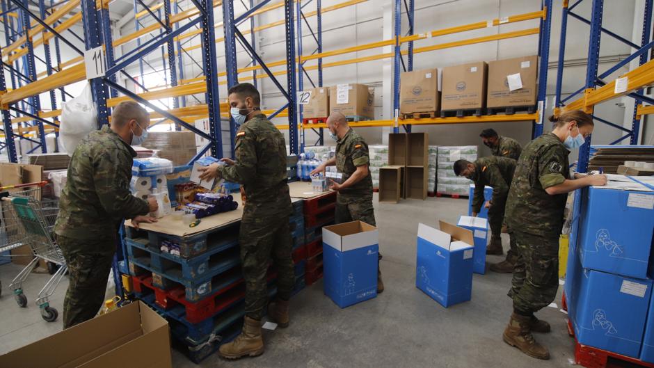 El Banco de Alimentos de Córdoba recurre al Ejército por la avalancha de peticiones